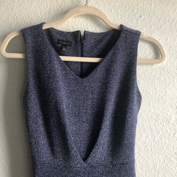 **sold** V neck navy and white work dress xsmall - Picture 1 of 6